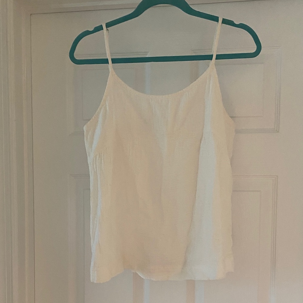 Love Stitch Cream Lightweight Spaghetti-Strap Cami